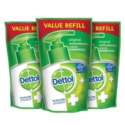 Dettol Liquid Handwash Refill Pouch, Original – 175 ml (Pack of 3)