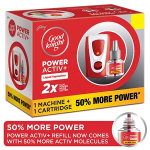 Godrej Good Knight Power Activ+ System – Mosquito Repellent Combo Pack (Machine + Refill)