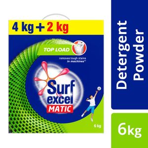 Surf Excel Matic Top Load Detergent Powder 4 Kg (2 Kg Free)