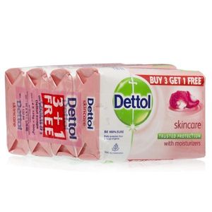 Dettol SkinCare Soap 75g (Pack of 4)