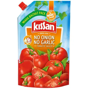 Kissan No Onion No Garlic Tomato Sauce 450g Pouch