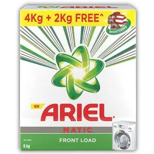 Ariel Matic Front Load Detergent Washing Powder 4Kg + 2Kg Free