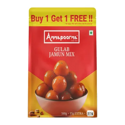 Annapoorna Gulab Jamun Mix 175g (Buy 1 Get 1 Free)