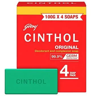 Cinthol Original Bath Soap 100g (Pack of 4)