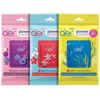 Godrej Aer Power Pocket -Bathroom Air Fragrance 10g