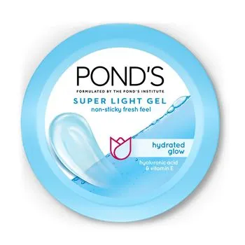 Pond’s Super Light Gel Moisturiser – With Hyaluronic Acid & Vitamin E, For Glowing Skin, 25ml