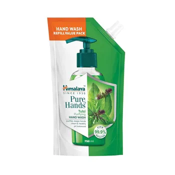 Himalaya Pure Hands Tulsi Purifying Hand Wash Refill Pack 750 ml