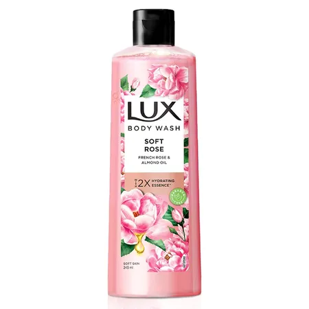 Lux Soft Rose with French Rose & Almond Oil Body Wash 245 ml