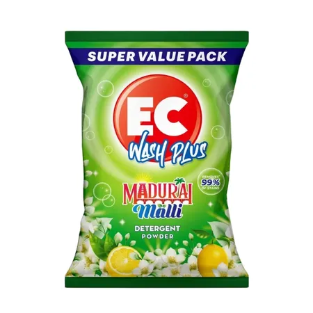 EC Wash Plus Madurai Malli Detergent Powder 2Kg